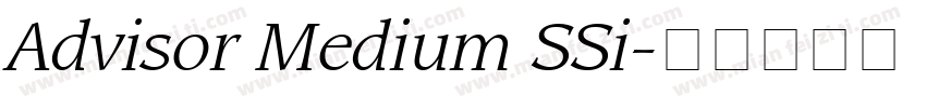 Advisor Medium SSi字体转换